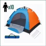 tente de camping familiale xxl 10 places personnes 3m