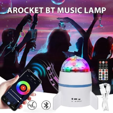 veilleuse musicale projecteur de lumière de nuit fusée spatiale sans fil 2en1