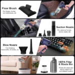 Aspirateur Portable 3en1 avec Afficheur LED Ledeak – 15000 Pa – Image 5