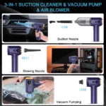 Aspirateur Portable 3en1 avec Afficheur LED Ledeak – 15000 Pa – Image 3