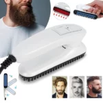 brosse lissante chauffante électrique pour cheveux et barbe homme