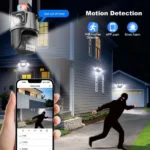 Caméra de Surveillance Alarme WiFi Double Objectif 6MP 4K PTZ 360° iCSee – Image 5