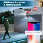 caméra de surveillance solaire hikvision colorvu 4g ptz 360° 3 lens 12mp ultra hd zoom x10