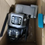 caméra de surveillance solaire ptz 4g 3 lens 12mp zoom x10 v380 pro, détection ai, vision nocturne couleur