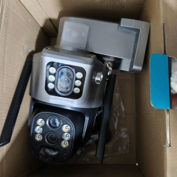 Caméra de Surveillance Solaire PTZ 4G 3 Lens 12MP Zoom X10 V380 Pro (3) caméra de surveillance solaire ptz 4g 3 lens 12mp zoom x10 v380 pro, détection ai, vision nocturne couleur