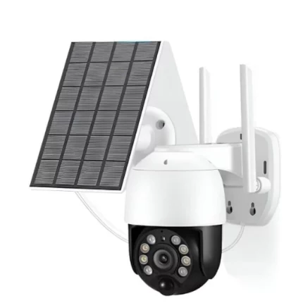 caméra de surveillance solaire ptz wi-fi 4g 8mp full hd jortan jt-8181xm