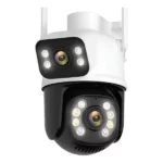 caméra de surveillance extérieure wifi double lens 4mp full hd jortan jt8695qjb