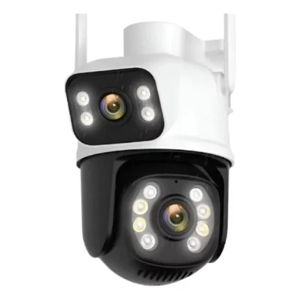 caméra de surveillance extérieure wifi double lens 4mp full hd jortan jt8695qjb