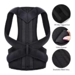 ceinture lombaire correcteur de posture dorsale respirant avec 2 tiges