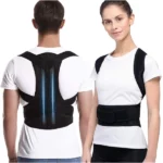 ceinture lombaire correcteur de posture dorsale respirant avec 2 tiges