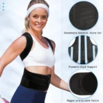 ceinture lombaire correcteur de posture dorsale respirant avec 2 tiges