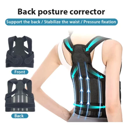 ceinture lombaire correcteur de posture dorsale orthopédique réglable respirant