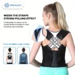 ceinture support correcteur de posture dorsale réglable respirant médical unisexe pranash