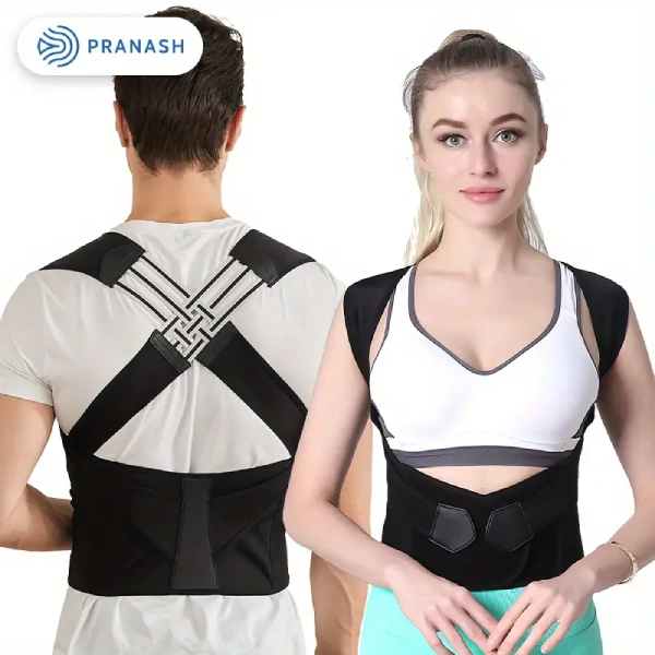Correcteur de Posture Dorsale et Épaules Réglable PRANASH – Unisexe ceinture support correcteur de posture dorsale réglable respirant médical unisexe pranash