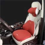 coussin de siège rehausseur de voiture avec appui-tête de soutien lombaire dream rouge