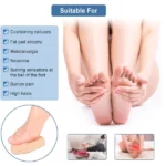 paire de coussinets plantaires antidérapants en gel silicone pour avant-pied, soulagent les douleurs