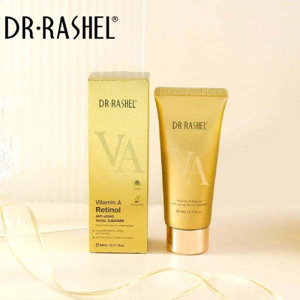 Dr. Rashel Vitamine A Retinol – Gel Nettoyant Visage Anti-Âge (1) dr rashel vitamine a retinol 80ml, gel nettoyant visage anti-âge doré