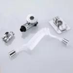 extension de robinet télescopique à ressort flexible 2en1 douchette, lavabo, bidet