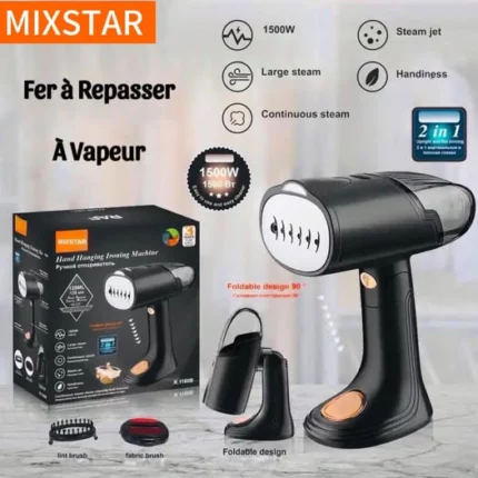 fer à repasser vapeur défroisseur portable à main mixstar 2en1 1500w