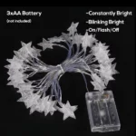 Guirlande Lumineuse Multicolore 20 Étoiles LED RGB – 2m – Image 4