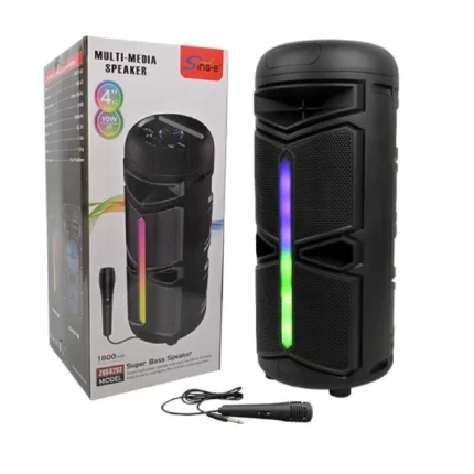 haut-parleur portable bluetooth zqs 4293 avec microphone karaoké