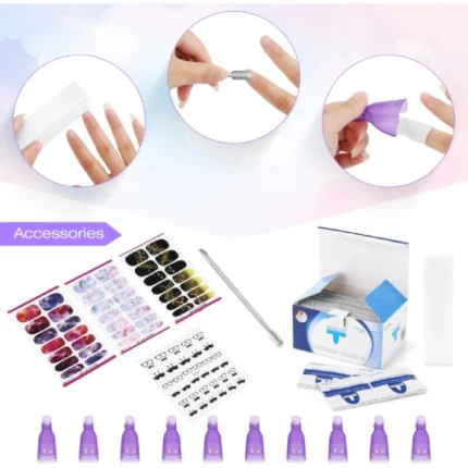 kit manucure vernis sèche-ongles professionnel sun x lampe uv led 54w avec accessoires