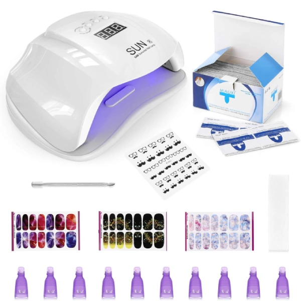 Kit Manucure & Sèche-Ongles Professionnel SUN X Lampe UV_LED 54W kit manucure vernis sèche-ongles professionnel sun x lampe uv led 54w avec accessoires