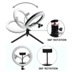 Kit Pro Selfie Ring Light RGB LED MJ30 30cm – Trépied 2m – Image 3