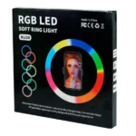 kit pro selfie ring light rgb mj30 30cm