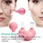 kit de 4 ventouses en verre pour massage par thérapie chi ping