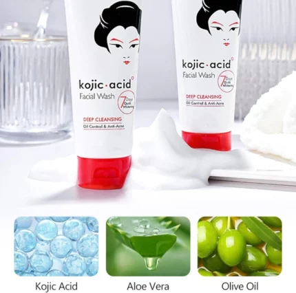 kojic acid facial wash 100g, nettoyant éclaircissant visage à l'acide kojique