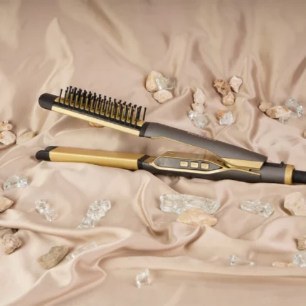 lisseur plaque chauffante brosse lissante cheveux 2en1 babyverse babyliss ba-405