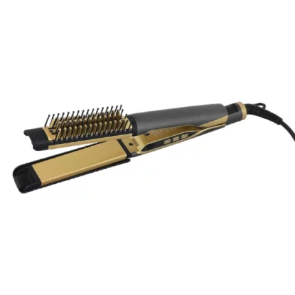 lisseur plaque chauffante brosse lissante cheveux 2en1 babyverse babyliss ba-405