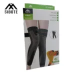 2 manchons genouillères de compression long pour genoux et jambes respirants antidérapants sibote st7336-1