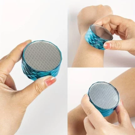 mitaine gomme d'épilation cristalline 2en1 double face, crystal hair removal