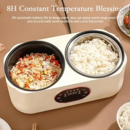 multicuiseur électrique intelligent à double pot 1l 900w avec minuterie 24h