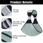 porte-bébé raiyara, 4 positions, sac de transport pour bébé