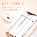 rasoir épilateur électrique sans fil femme avec double lame flottante F624-36, flawless face duo