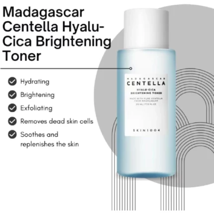 skin1004 madagascar centella hyalu-cica brightening toner éclairissant 210ml