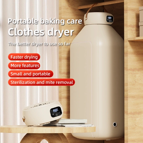 Sèche-linge électrique portable - Minuterie - 600W - Pliable