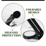 Support de Tablette et Smartphone Pliable Rotatif 360° – Alliage d'Aluminium/Acrylique, Antidérapant – Image 4