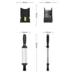 Trancheuse à Viande Manuelle 17en1 en Inox - Réglable 2-4 mm – Image 4