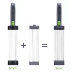 trancheuse à viande manuelle 17en1 en inox, réglable 2/4mm