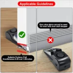 alarme de sécurité arrêt de porte avec sirène 120dB, door stop alarm