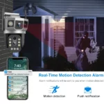 Caméra de Surveillance 4G PTZ 3 Objectifs 6MP 4K V380 Pro – Image 4