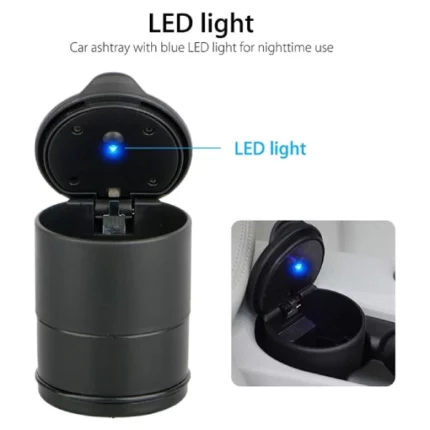 cendrier de voiture universel avec indicateur led