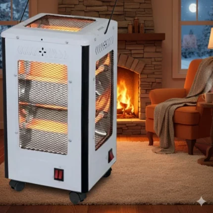 chauffage électrique quartz 5 faces general gold tcqh20 2000w