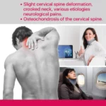 Collier Cervical Semi-Rigide Ergonomique – Doublure Coton – Gris – Image 3