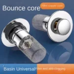 crépine filtre siphon anti-bouchon universelle pour évier et douche en inox 70mm