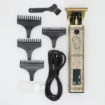 daling dl-1636 tondeuse de finition cheveux professionnelle rechargeable sans fil avec écran lcd